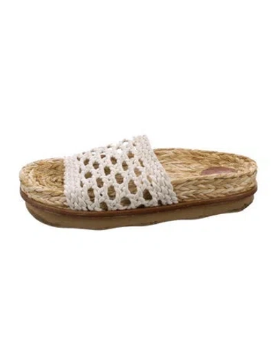 Pre-owned Chloé Slides In Neutral