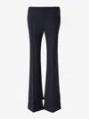 Chloé Flared Wool Pants In Black