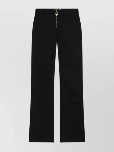 Chloé Slim Fit Jeans Featuring Charm Zip In Animal Print