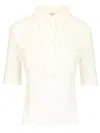 Chloé Slim Fit Polo Shirt White In Neutral