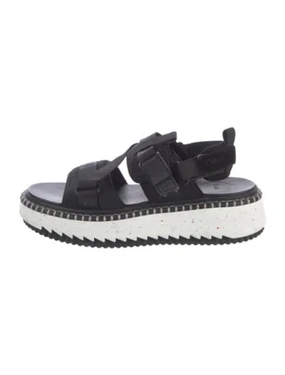Pre-owned Chloé Slingback Sandals In Black