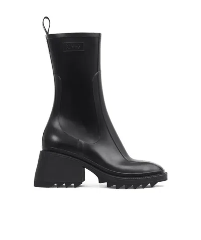 CHLOÉ CHLOÉ BETTY ROUND TOE RAIN BOOTS