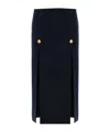 Chloé Side-slits Midi Skirt In Black