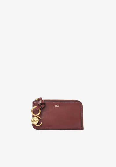 Chloé Small Alphabet Purse In Brown
