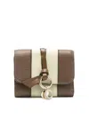Chloé Small Alphabet Wallet In Green