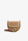 Chloé Chloe Arlene Small Ring Half-moon Crossbody Bag In Beige