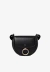Chloé Chloe Black Leather Small Arlene Crossbody Bag In Black