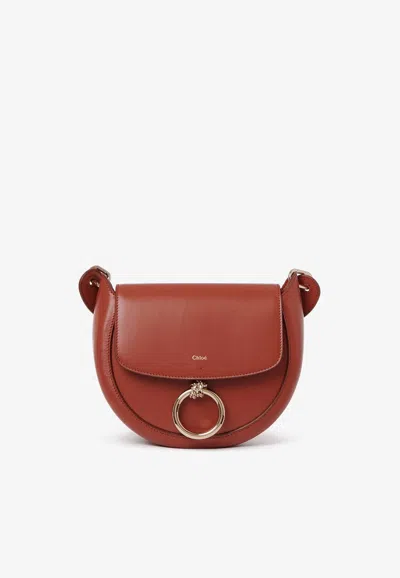 Chloé Small Arlène Crossbody Bag In Brown