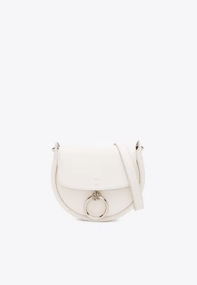 Chloé Small Arlene Crossbody Bag In Leather In Ivory