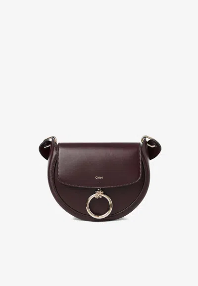 Chloé Small Arlène Crossbody Bag In Purple