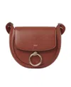 Chloé Chloe Woman Brick Leather Small Arlene Crossbody Bag In Brown