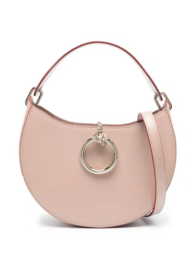 Chloé Chloè Arlène Leather Crossbody Bag In Beige