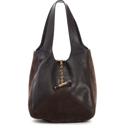 Chloé Small Balloon Patchwork Hobo Bag In Brown