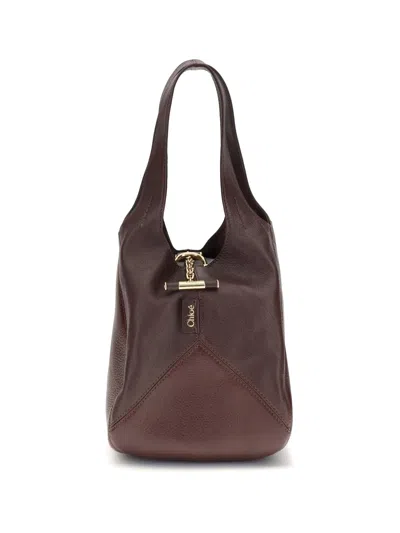 Chloé Small Balloon Shoulder Bag In Brown