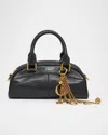 Chloé Small Bowling Shoulder Bag In Leather In Black
