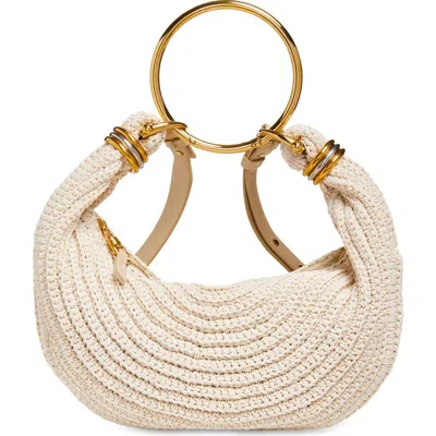 Chloé Small Bracelet Crochet Hobo Bag In White