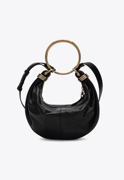 CHLOÉ SMALL BRACELET GLOSSY LEATHER HOBO BAG
