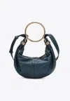 Chloé Tapestry Blue Leather Bracelet Handbag In Blue