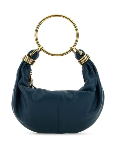 CHLOÉ CHLOÉ  SMALL BRACELET HOBO BAG BLUE