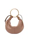 Chloé Grain Leather Small Bracelet Hobo Bag In Brown