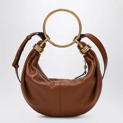 Chloé Small Leather Bracelet Hobo Bag In Brown