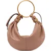 Chloé Small Bracelet Hobo Bag In Woodrose