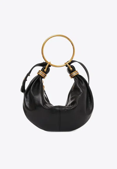CHLOÉ SMALL BRACELET LEATHER HOBO BAG