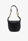 Chloé Chloe Bracelet Small Suede Shoulder Bag In Black