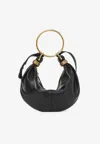Chloé Small Bracelet Leather Top Handle Bag In Black