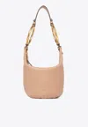 Chloé Small Bracelet Shoulder Bag In Grained Leather In Pink