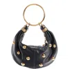 Chloé Small Bracelet Studded Hobo Bag In Black 001