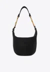 Chloé Chloe Bracelet Small Suede Shoulder Bag In Black