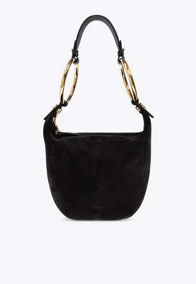 Chloé Small Bracelet Top Handle Bag In Black