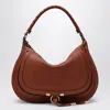 Chloé Small Brown Leather Marcie Shoulder Bag Women In Brown