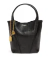 Chloé Small Calfskin Spin Tote Bag In Black