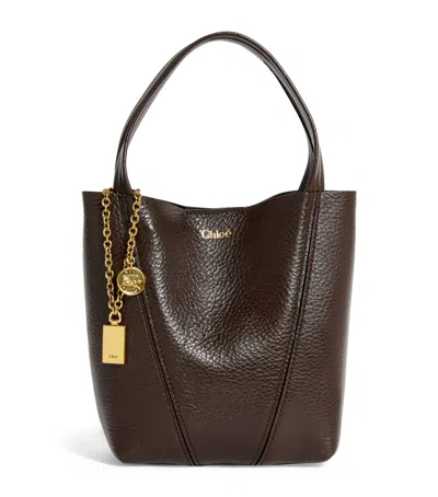CHLOÉ SMALL CALFSKIN SPIN TOTE BAG