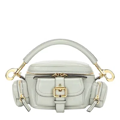 Chloé Chloe Small Camera Bag In Shiny Leather In Gray