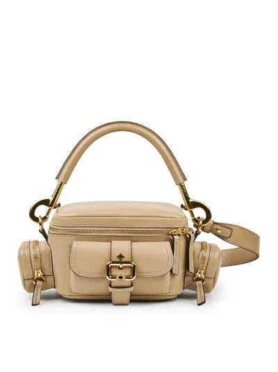 Chloé Small Camera Bag In Shiny Leather In Brown