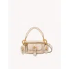 Chloé Chloe Small Camera Bag In Shiny Leather In Neutral