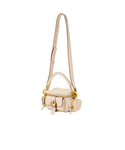 Chloé Small Leather Camera Bag In Nude