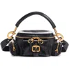 Chloé Small Camera Leather Top Handle Bag In Black
