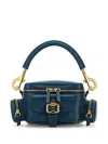 Chloé Chloe Women Petrol Blue Leather Camera Bag Handbag In Blau