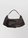 Chloé Small Canvas Tote Bag With Leather Trim In Black