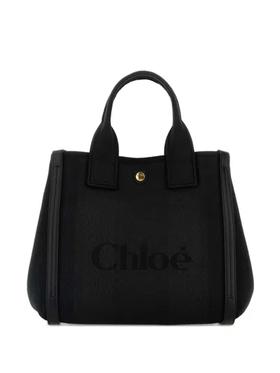 Chloé Small Carry Tote Bag In Black
