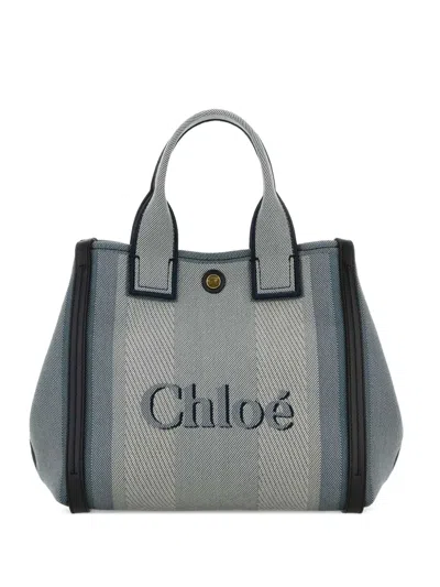 Chloé Small Carry Tote Bag In Blue