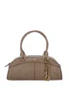 Chloé Bowling Calf Leather Shoulder Bag In Brown