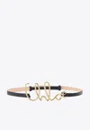 Chloé Iconic Leather Belt Gold-tone Hardware In Black