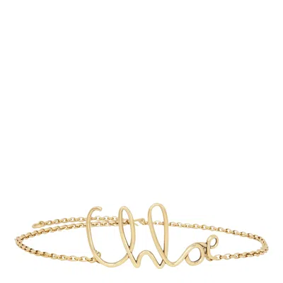 Chloé Small Chloe Iconic Belt In Gold