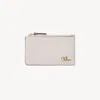 Chloé Small  Iconic Purse With Card Slots In Grained Leather Grey Size Onesize 100% Bubalus Bubalis,