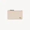 Chloé Iconic Logo Zip-around Leather Wallet In Pink